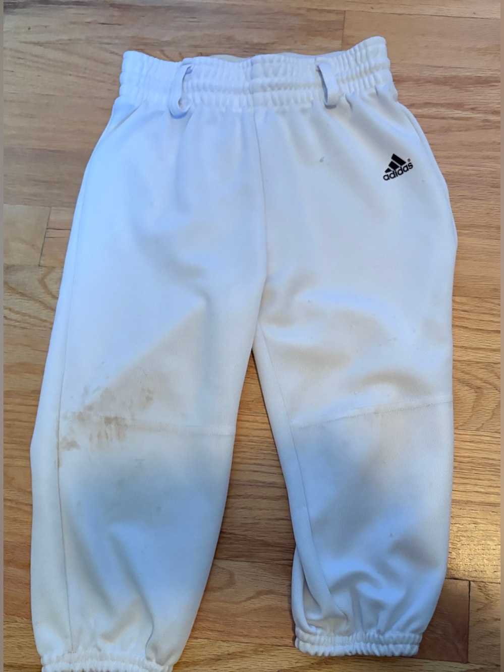 Adidas Kids White Athletic Baseball/Softball Pants Size XS
